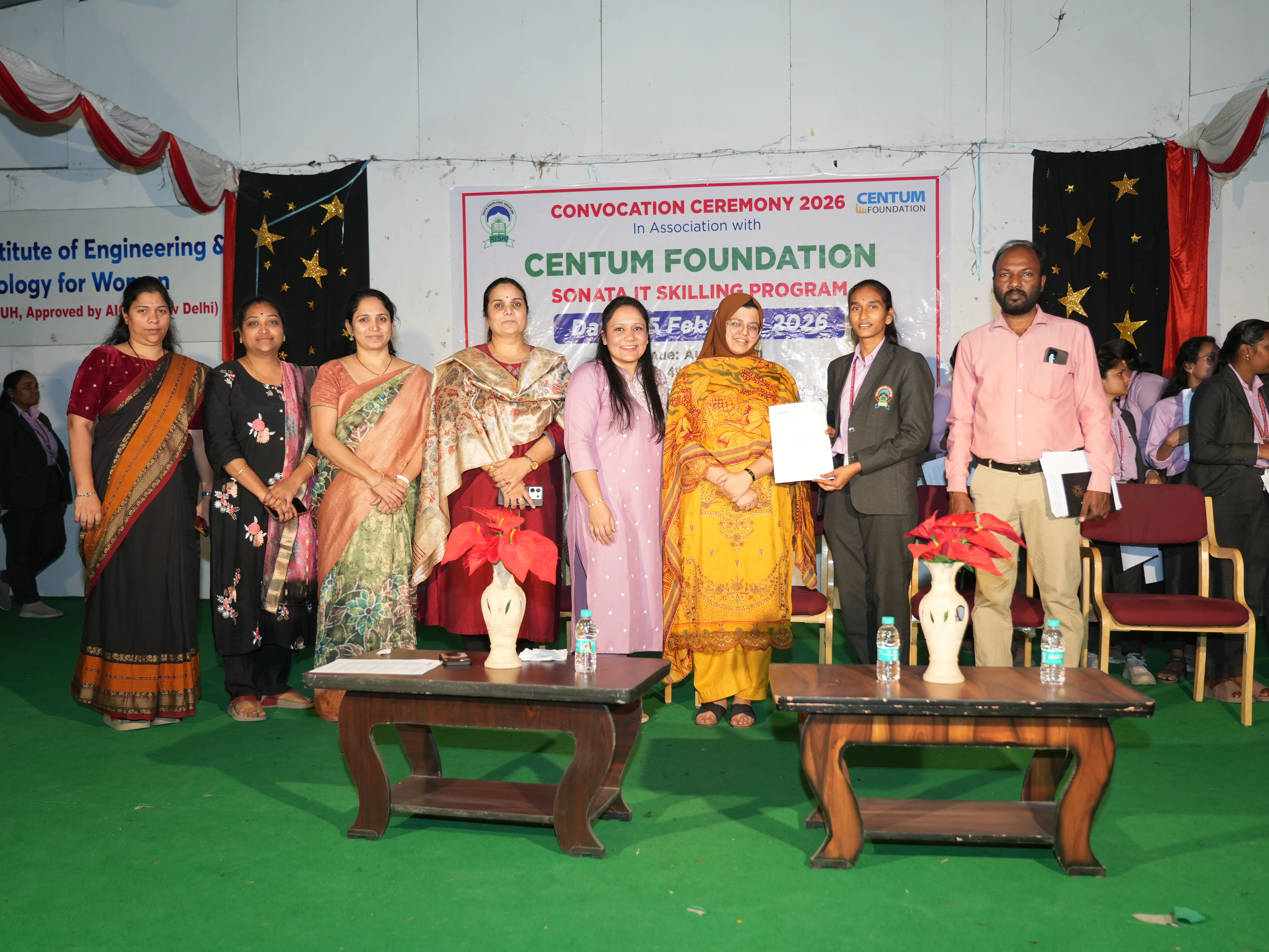 Convocation Ceremony of Sonata CSR through Centrum foundation for 4 th year students - RITW